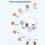 K111 Heiße Kompresse Rotlicht Kopfmassagegerät Elektrisches Kneten Vibration Wasserdichtes Kopfinstrument, K111 White – Bild 6