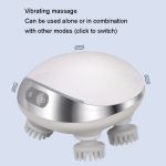 K111 Heiße Kompresse Rotlicht Kopfmassagegerät Elektrisches Kneten Vibration Wasserdichtes Kopfinstrument, K111 White – Bild 7