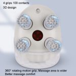K111 Heiße Kompresse Rotlicht Kopfmassagegerät Elektrisches Kneten Vibration Wasserdichtes Kopfinstrument, K111 White – Bild 9