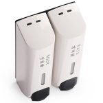 Runder, wandmontierter manueller Seifenspender, Shampoo-Flasche, Handwasch- und Körperwaschspender, Double Head White, Double Head Golden, Double Head Matte, Three Head Golden – Bild 4