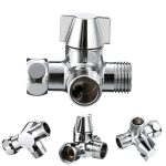 Doppelgriff Messing 3-Wege-Duscharm-Umstellventil Handbrause-Brauseteiler – Bild 3