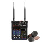 G4-M1 4-Wege-Mixer mit kabellosem Mikrofon-Effektgerät, kleiner K-Song-Aufnahme-Bluetooth-Mixer – Bild 2
