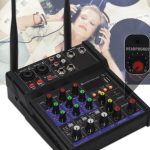 G4-M1 4-Wege-Mixer mit kabellosem Mikrofon-Effektgerät, kleiner K-Song-Aufnahme-Bluetooth-Mixer – Bild 7
