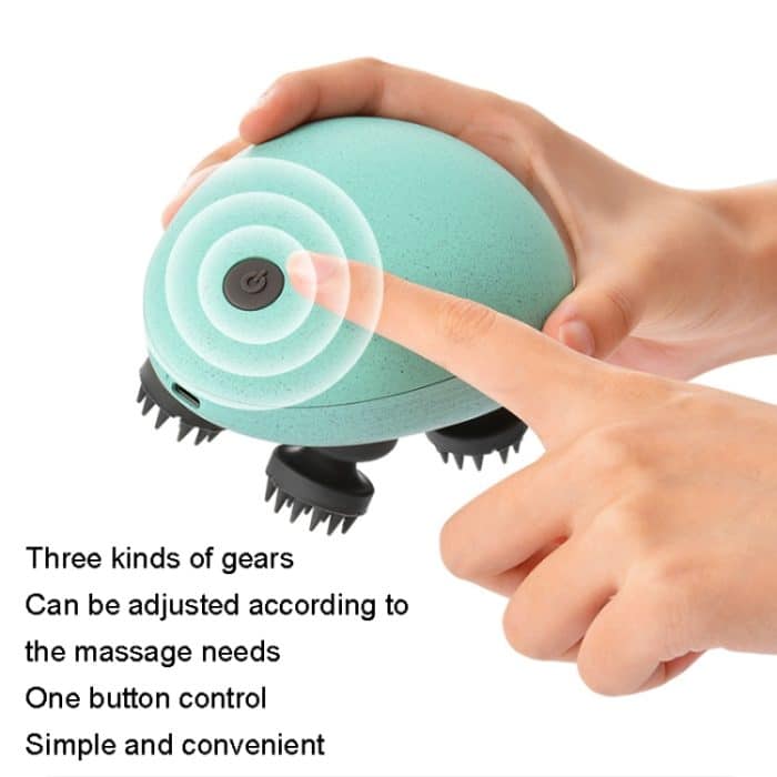 Mini-elektrische Kopfmassage, Mini Blue, Mini Silver, Mini White – Bild 4