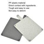 Quadratisches PP-Kunststoff-Gemüsebrett, 4-farbiges, rohes, gekochtes Baby-Ergänzungsgemüsebrett, PP – Bild 3