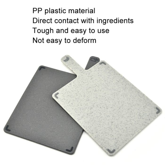 Quadratisches PP-Kunststoff-Gemüsebrett, 4-farbiges, rohes, gekochtes Baby-Ergänzungsgemüsebrett, PP – Bild 3