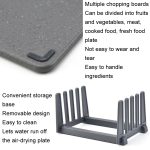 Quadratisches PP-Kunststoff-Gemüsebrett, 4-farbiges, rohes, gekochtes Baby-Ergänzungsgemüsebrett, PP – Bild 4