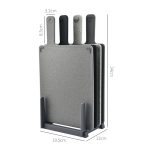 Quadratisches PP-Kunststoff-Gemüsebrett, 4-farbiges, rohes, gekochtes Baby-Ergänzungsgemüsebrett, PP – Bild 5