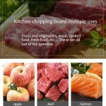 Quadratisches PP-Kunststoff-Gemüsebrett, 4-farbiges, rohes, gekochtes Baby-Ergänzungsgemüsebrett, PP – Bild 7