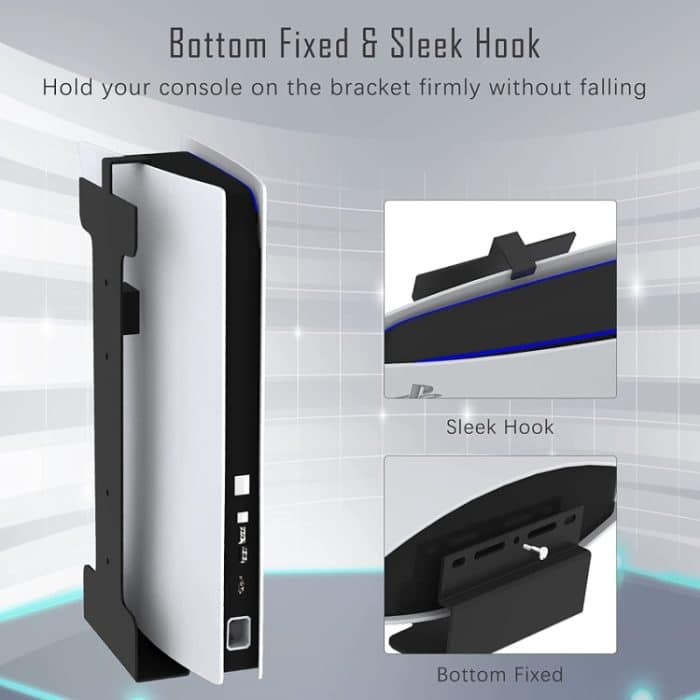Für PS5-Spielekonsole, universeller Wandaufhängungsrahmen, With Headset Handle Bracket, Excluding Headset Handle Bracket – Bild 6