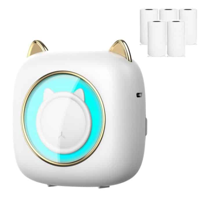 TBD0603656901.jpg C23 Seven Colors Atmosphere Breathing Light Kabelloser Thermodrucker, C23 White+5 Rolls Thermal Paper, C23 White+3 Rolls Color Paper, C23 Blue Standard, C23 Blue+5 Rolls Thermal Paper, C23 Blue+3 Rolls Color Paper – Bild 1