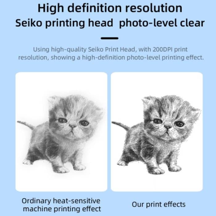 C23 Seven Colors Atmosphere Breathing Light Kabelloser Thermodrucker, C23 White+5 Rolls Thermal Paper, C23 White+3 Rolls Color Paper, C23 Blue Standard, C23 Blue+5 Rolls Thermal Paper, C23 Blue+3 Rolls Color Paper – Bild 11