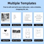 C23 Seven Colors Atmosphere Breathing Light Kabelloser Thermodrucker, C23 White+5 Rolls Thermal Paper, C23 White+3 Rolls Color Paper, C23 Blue Standard, C23 Blue+5 Rolls Thermal Paper, C23 Blue+3 Rolls Color Paper – Bild 12