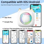 C23 Seven Colors Atmosphere Breathing Light Kabelloser Thermodrucker, C23 White+5 Rolls Thermal Paper, C23 White+3 Rolls Color Paper, C23 Blue Standard, C23 Blue+5 Rolls Thermal Paper, C23 Blue+3 Rolls Color Paper – Bild 3