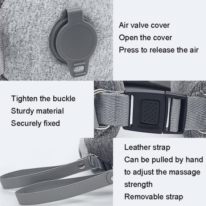 Tragbares Nackenmassagegerät, aufblasbares Heißkompressen-Airbag-U-Kissen, uNeck Air 3 Generations – Bild 6