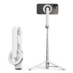 Magnetischer Selfie-Stick, Stativ-Handstabilisatorstange mit Fernbedienung, WS-22005 White, WS-22005 Black