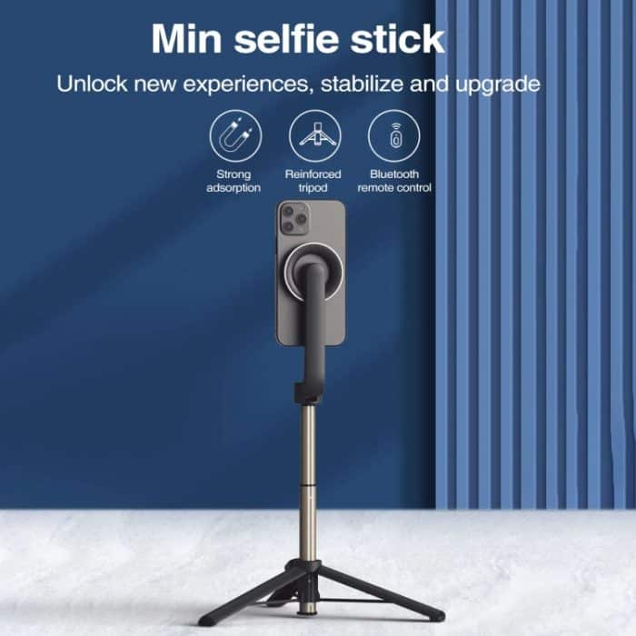 Magnetischer Selfie-Stick, Stativ-Handstabilisatorstange mit Fernbedienung, WS-22005 White, WS-22005 Black – Bild 2