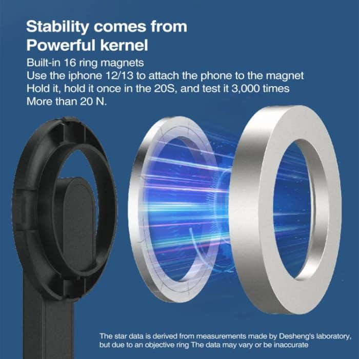 Magnetischer Selfie-Stick, Stativ-Handstabilisatorstange mit Fernbedienung, WS-22005 White, WS-22005 Black – Bild 3