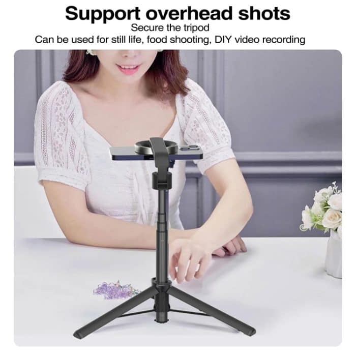 Magnetischer Selfie-Stick, Stativ-Handstabilisatorstange mit Fernbedienung, WS-22005 White, WS-22005 Black – Bild 7