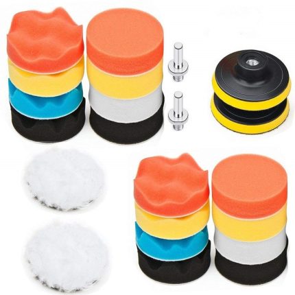 3-Zoll-Polier-Wachspad-Schwamm-Polierset, 22 In 1, 25 In 1, 24 In 1, 24 In 1 With 4 Screws