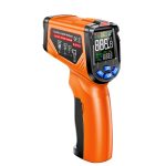 ANENG TH06 Öltemperatur Hochpräzises Thermometer Laserbacken Infrarot-Wasserthermometer, TH06 Orange, TH06 Black