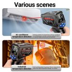 ANENG TH06 Öltemperatur Hochpräzises Thermometer Laserbacken Infrarot-Wasserthermometer, TH06 Orange, TH06 Black – Bild 11