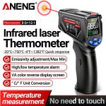 ANENG TH06 Öltemperatur Hochpräzises Thermometer Laserbacken Infrarot-Wasserthermometer, TH06 Orange, TH06 Black – Bild 7