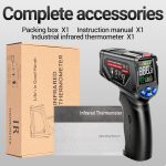 ANENG TH06 Öltemperatur Hochpräzises Thermometer Laserbacken Infrarot-Wasserthermometer, TH06 Orange, TH06 Black – Bild 9