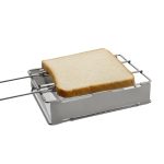 304 Edelstahl Toaster Grill Toast Rack faltbare Wurst Rack Mini Herd – Bild 4