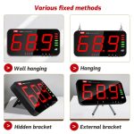 Wandmontierter Lärmmesser mit großem Bildschirm, Dezibel-Detektor, TA653A, TA654A – Bild 12