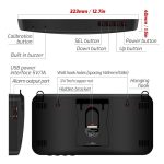 Wandmontierter Lärmmesser mit großem Bildschirm, Dezibel-Detektor, TA653A, TA654A – Bild 3