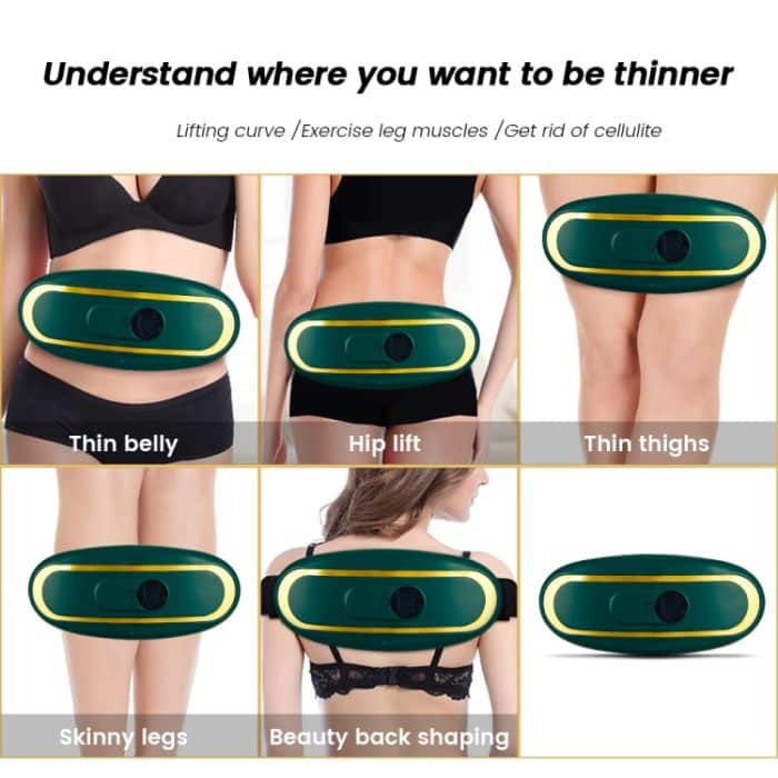 Smart Abdominal Massage Hot Compress Belt Mädchen Menstruationsmassagegerät, Far Infrared Green, Far Infrared  White – Bild 3
