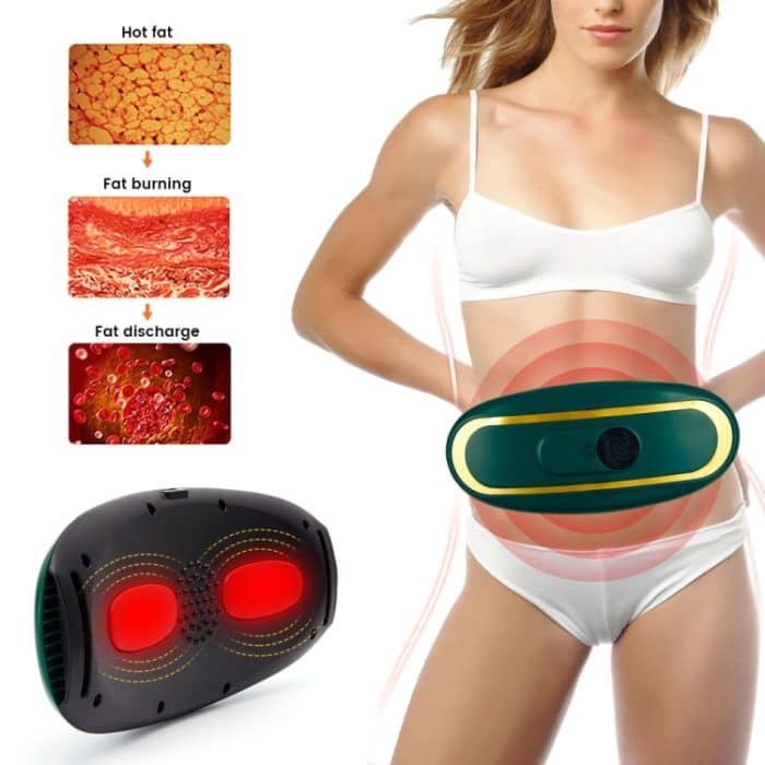 Smart Abdominal Massage Hot Compress Belt Mädchen Menstruationsmassagegerät, Far Infrared Green, Far Infrared  White – Bild 4
