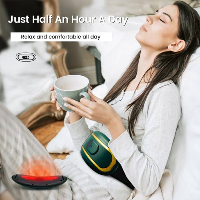 Smart Abdominal Massage Hot Compress Belt Mädchen Menstruationsmassagegerät, Far Infrared Green, Far Infrared  White – Bild 6