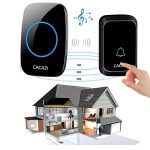 CACAZI A06-DC 1 bis 2 Akku Smart Home kabellose wasserdichte Türklingel, 1 to 2 (White), 1 to 2 (Black) – Bild 10