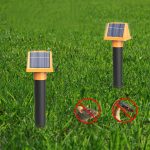 SJZ057 Outdoor IP66 Wasserdichter Solar-Ultraschall-Rattenvertreiber Obstgarten Ultraschall-Tiervertreiber, SJZ057 (Orange) – Bild 15