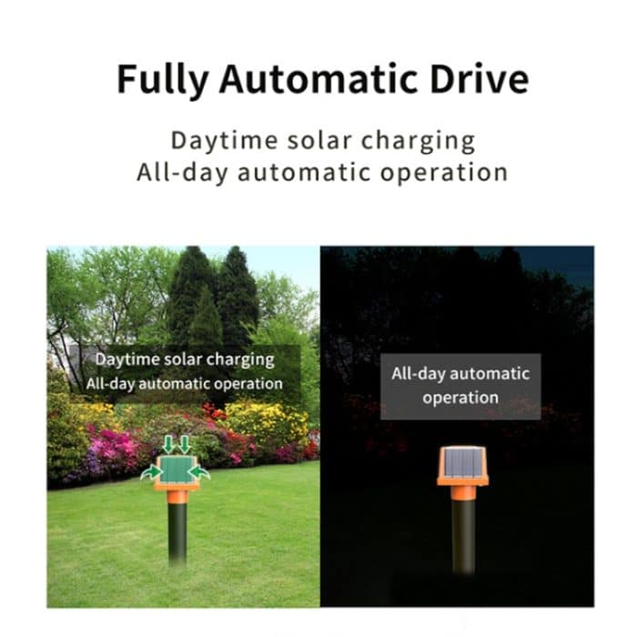 SJZ057 Outdoor IP66 Wasserdichter Solar-Ultraschall-Rattenvertreiber Obstgarten Ultraschall-Tiervertreiber, SJZ057 (Orange) – Bild 6