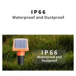 SJZ057 Outdoor IP66 Wasserdichter Solar-Ultraschall-Rattenvertreiber Obstgarten Ultraschall-Tiervertreiber, SJZ057 (Orange) – Bild 7
