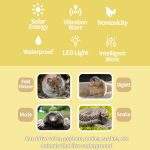 SJZ057 Outdoor IP66 Wasserdichter Solar-Ultraschall-Rattenvertreiber Obstgarten Ultraschall-Tiervertreiber, SJZ057 (Orange) – Bild 9