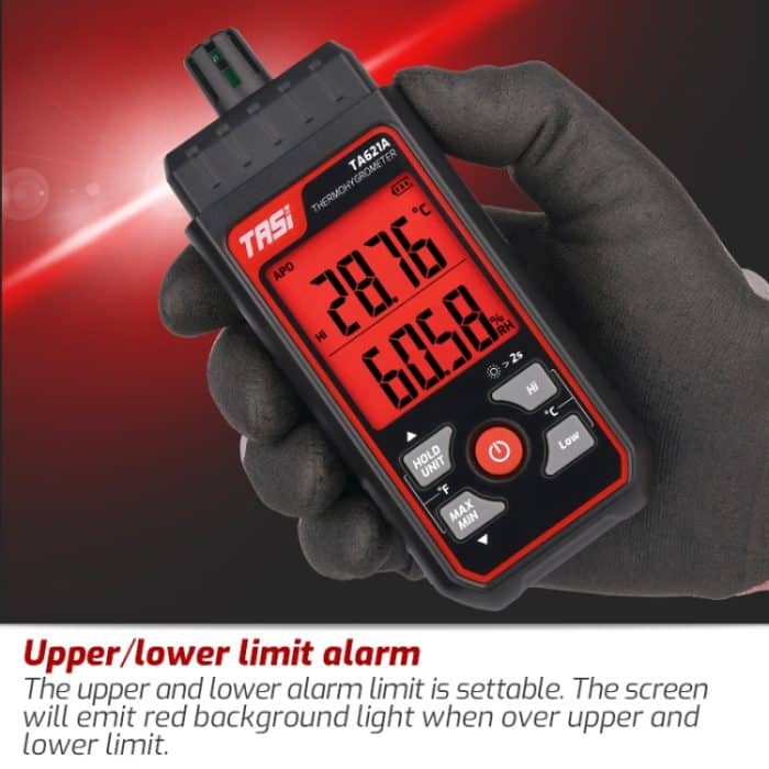 TASI TA621A Digitales Taupunktthermometer, Umgebungstemperatur- und Luftfeuchtigkeitsmesser – Bild 8