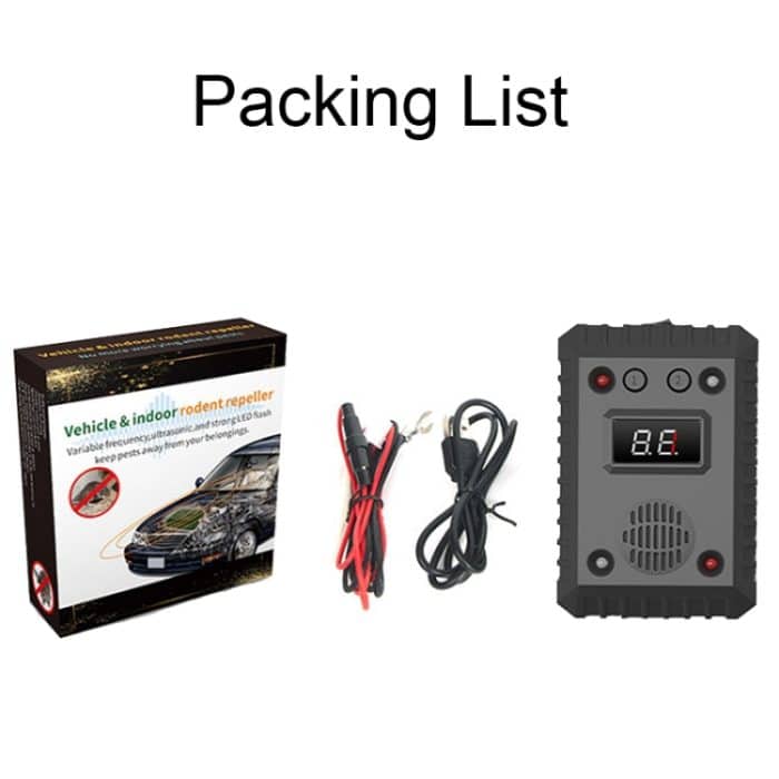 SJZ-021 Auto-Ultraschall-Rattenvertreiber, Automotor-Mausabwehrmittel, without Battery, with Battery – Bild 12