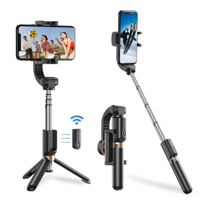 TBD06036974.jpg APEXEL APL-D6 Live-Video Multifunktionaler Handy-Gimbal-Stabilisator Selfie-Stick – Bild 1
