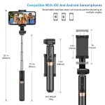 APEXEL APL-D6 Live-Video Multifunktionaler Handy-Gimbal-Stabilisator Selfie-Stick – Bild 4