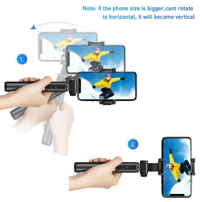 APEXEL APL-D6 Live-Video Multifunktionaler Handy-Gimbal-Stabilisator Selfie-Stick – Bild 6