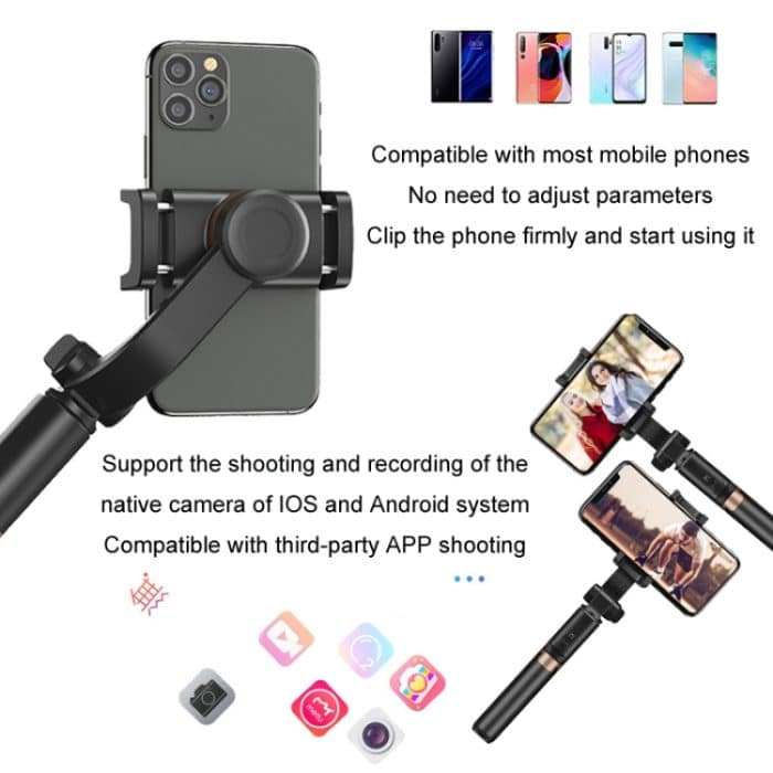 APEXEL APL-D6 Live-Video Multifunktionaler Handy-Gimbal-Stabilisator Selfie-Stick – Bild 8