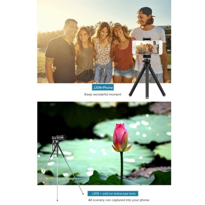 APEXEL APL-JJ09 Mobiles Selfie-Live-Streaming Tragbares Stretch-Telefotostativ, APL-JJ09 – Bild 11