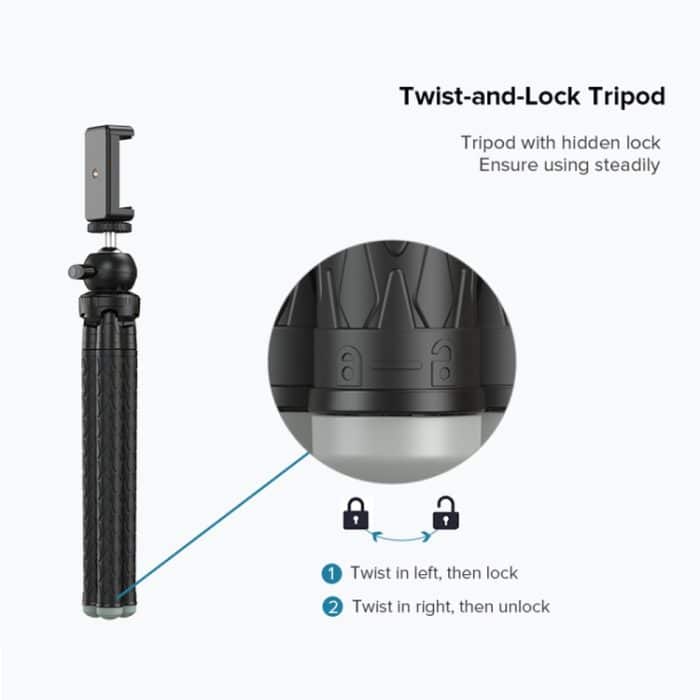 APEXEL APL-JJ09 Mobiles Selfie-Live-Streaming Tragbares Stretch-Telefotostativ, APL-JJ09 – Bild 9