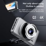 Anytek Q3 4K Fahrrekorder WiFi Dual Record Nachtsichtsensor Mobiler Erkennungsrekorder – Bild 5