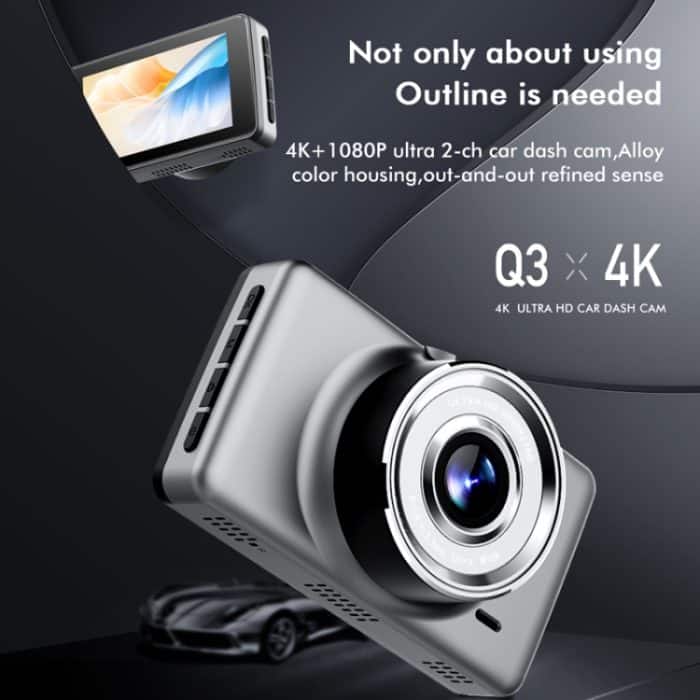 Anytek Q3 4K Fahrrekorder WiFi Dual Record Nachtsichtsensor Mobiler Erkennungsrekorder – Bild 5