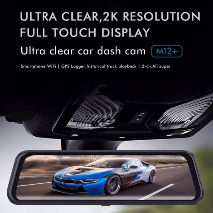 Anytek M12+ 9,66 Zoll großer Bildschirm Dual-Record Fahrrekorder 2K Touchscreen Parkvideo Rückfahrbild – Bild 11